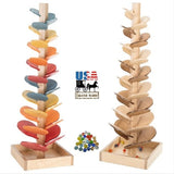 Wooden & Handcrafted ToysMARBLE TREE - Beautiful Harvest & Natural or Rainbow Colors FinishAmishchildrenSaving Shepherd