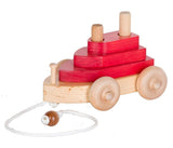 Wooden & Handcrafted ToysBOAT PULL TOY - Solid Wood with Stacking Hand-Eye Coordination BlocksboatchildrenSaving Shepherd