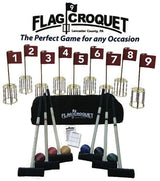 CroquetFLAG CROQUET SET - 6 Player Unique Disc Golf Lawn Game USAamish croquetcroquetSaving Shepherd