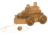 Wooden & Handcrafted ToysBOAT PULL TOY - Solid Wood with Stacking Hand-Eye Coordination BlocksboatchildrenSaving Shepherd