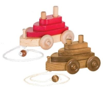 Wooden & Handcrafted ToysBOAT PULL TOY - Solid Wood with Stacking Hand-Eye Coordination BlocksboatchildrenSaving Shepherd