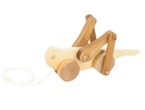 Wooden & Handcrafted ToysGRASSHOPPER PULL TOY - Solid Wood Handmade Toddler Walking ToyschildrenchildrensSaving Shepherd
