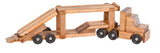 Wooden & Handcrafted ToysCAR CARRIER WOOD TOY - Handmade Tractor Trailer Truck with 6 CarsAmishcarSaving Shepherd