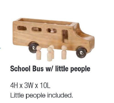 Wooden & Handcrafted ToysSCHOOL BUS with STUDENTS - Handmade Wood Toy USA MADEbuschildrenSaving Shepherd