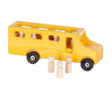 Wooden & Handcrafted ToysSCHOOL BUS with STUDENTS - Handmade Wood Toy USA MADEbuschildrenchildren’sYellowSaving Shepherd