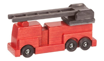 Wooden & Handcrafted ToysRED FIRE ENGINE LADDER TRUCK - Handmade Wood First Responder ToyAmishchildrenSaving Shepherd