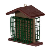 Bird FeederDOUBLE SUET FEEDER - 4 Season All Weather Hanging Dual Cake HolderAmishbirdSaving Shepherd
