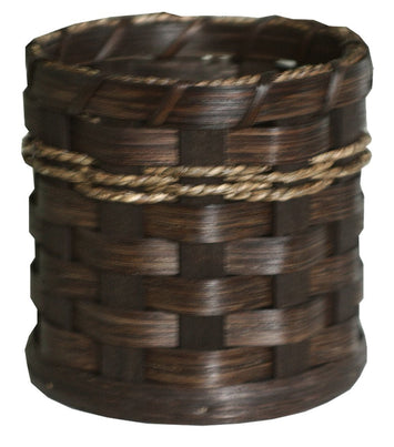 BasketUTENSIL HOLDER - Hand Woven Natural Reed Basket Kitchen Desk CaddyAmishbasketSaving Shepherd