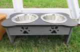 ELEVATED POLY DOG FEEDER - 4 Sizes & Countless Color Combinations