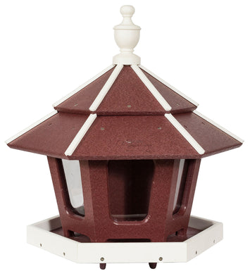 Bird FeederLARGE GAZEBO BIRD FEEDER with 3 Compartments & Wrap Around Tray - Custom Recycled Polybirdbird feederSaving Shepherd