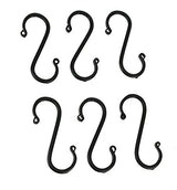 Norman Beiler Metalcraft6 Wrought Iron S Hooks - 4" Hand Forged with Scrolls (Set of Six)blacksmithironSaving Shepherd