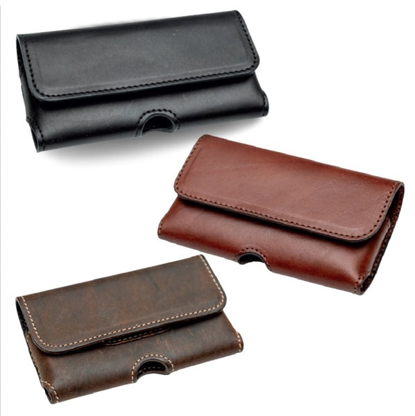 Mobile Phone CasesHORIZONTAL PHONE CASE - Stitched Leather in 3 Sizes & 4 Colorscell phone caseleatherSaving Shepherd