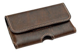 HORIZONTAL PHONE CASE - Stitched Leather in 3 Sizes & 4 Colors