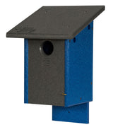 BirdhouseAmish Handmade BLUEBIRD HOUSE - 100% Recycled Poly Post Mount Birdhousebirdbird feederSaving Shepherd