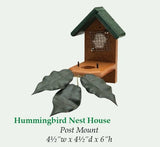 Bird HouseHUMMINGBIRD NESTING HOUSE - Weatherproof Poly Hummer Birdhousebirdbird houseSaving Shepherd