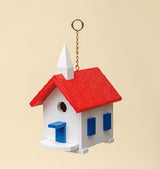 Bird HouseCOUNTRY CHURCH BIRD HOUSE - Weatherproof Poly Wren Chapel in 10 Colorsbirdbird houseSaving Shepherd