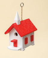 Bird HouseCOUNTRY CHURCH BIRD HOUSE - Weatherproof Poly Wren Chapel in 10 Colorsbirdbird houseSaving Shepherd