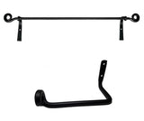 Wrought IronSCROLLED WROUGHT IRON BATHROOM SET - Towel Bar & Toilet Paper HolderaccessoriesaccessorySaving Shepherd