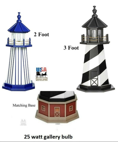 LighthouseFOOTBALL LIGHTHOUSE - Football Purple & Black Working LightBaltimoreCape Hatterasfootball2 FeetYes (Lighthouse + Base + Revolving gallery bulb + Interior LightingWoodSaving Shepherd