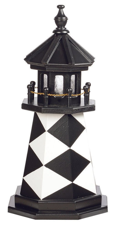 LighthouseCAPE LOOKOUT LIGHTHOUSE - North Carolina Outer Banks Working ReplicaCape LookoutlighthouseNorth Carolina2 FeetNo (Lighthouse with 25w gallery bulb)WoodSaving Shepherd