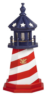 PATRIOTIC CAPE HATTERAS LIGHTHOUSE - Red White & Blue Working Light