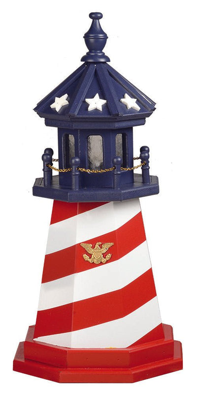 LighthousePATRIOTIC CAPE HATTERAS LIGHTHOUSE - Red White & Blue Working LightAmericaCape HatterasSaving Shepherd