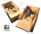 Wooden & Handcrafted ToysMouse & Spider Surprise Box ~ 2 Amish Handmade Fun Prank Gag Gifts USAchildrengamesSaving Shepherd