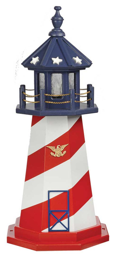 LighthousePATRIOTIC CAPE HATTERAS LIGHTHOUSE - Red White & Blue Working LightAmericaCape HatterasSaving Shepherd