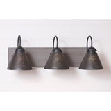 Country Lighting"CRESTWOOD" Wood & Metal VANITY LIGHT in MODERN FARMHOUSE finishesbathroombathroomvanitySaving Shepherd