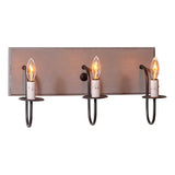 Country Lighting3 ARM CANDELABRA VANITY LIGHT ~ Rustic Wall Fixture in Sturbridge ColorsbathroombathroomvanitySaving Shepherd