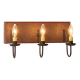 Country Lighting3 ARM CANDELABRA VANITY LIGHT ~ Rustic Wall Fixture in Americana ColorsbathroombathroomvanitySaving Shepherd