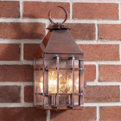 Outdoor LightBARN OUTDOOR WALL LIGHT - Solid Antique Copper with 3 Bulbsoutdooroutdoor lampoutdoor lanternSaving Shepherd