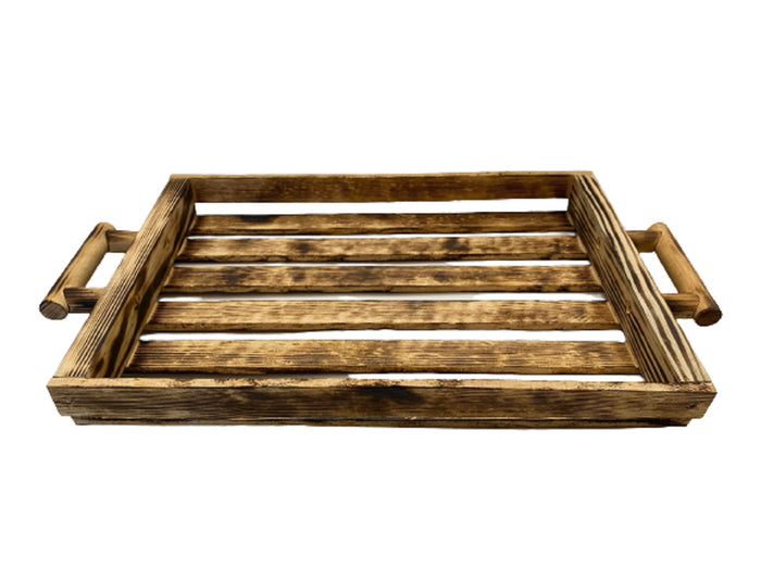 WOOD SERVING TRAY - Amish Handmade Serving Tray with Handles