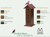 Birdhouse3 CONDO BIRDHOUSE - Handmade Recycled Weatherproof Polywoodbirdbird feederSaving Shepherd