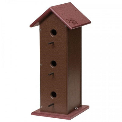 Birdhouse3 CONDO BIRDHOUSE - Handmade Recycled Weatherproof Polywoodbirdbird feederbirdhouseTurf Green & CedarSaving Shepherd