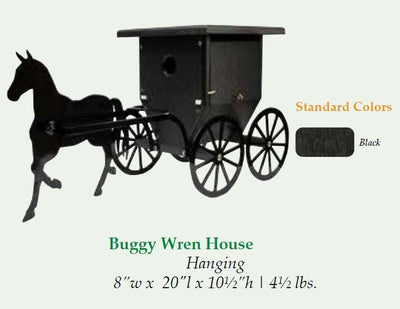 Bird HouseAMISH HORSE BUGGY BIRD HOUSE - Handmade Weatherproof Poly Hanging Wren HomeAmishAmish buggySaving Shepherd