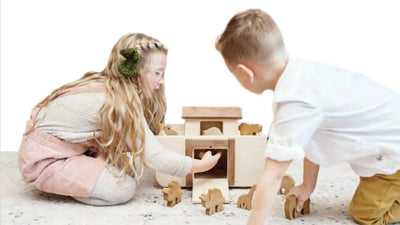 Wooden & Handcrafted ToysBIG NOAH'S ARK & ANIMALS Handcrafted Wood Bible Toy SetadultadultsSaving Shepherd