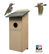 Bird HouseFLICKER BIRDHOUSE - Amish Weatherproof Woodpecker Bird Box USAAmishamish handmadeSaving Shepherd