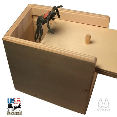 Wooden & Handcrafted ToysMouse & Spider Surprise Box ~ 2 Amish Handmade Fun Prank Gag Gifts USAchildrengamesSaving Shepherd