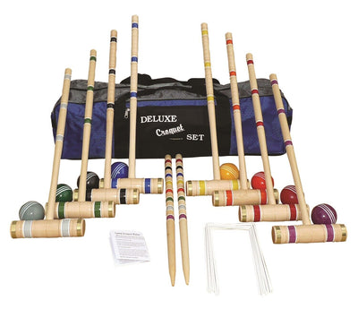 CroquetCROQUET SET & CADDY 6 Player 24" Maple & Brass Amish Handmade USAcricketcroquetSaving Shepherd