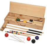 CROQUET SET - Official 6 Player 36" Maple with Hardwood Travel Case USA
