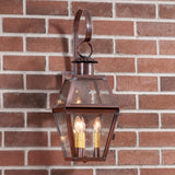 Outdoor LightTOWN CRIER OUTDOOR WALL LIGHT - Solid Antique Copper with 3 Bulbsoutdooroutdoor lampSaving Shepherd