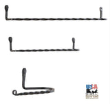 Wrought IronCOMPLETE TWISTED WROUGHT IRON BATH SET - 2 Towel Bars & Toilet Paper HolderaccessorybathSaving Shepherd