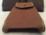 Handtooled LeatherHANDMADE LEATHER PHONE CASE & WALLET Brown Belt Holster with Stud ClosureAmishAppleSaving Shepherd