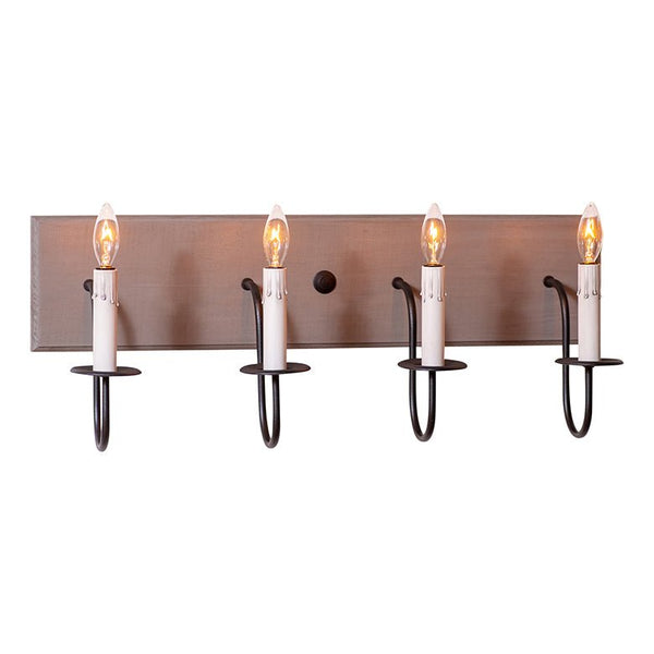 Country Lighting4 ARM CANDELABRA VANITY LIGHT ~ Rustic Wall Fixture in Sturbridge ColorsbathroombathroomvanitySaving Shepherd