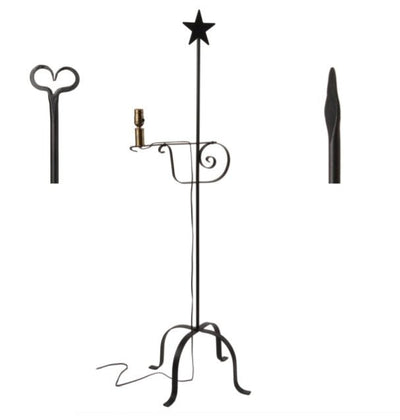 Floor LampWROUGHT IRON FLOOR LAMP - Adjustable "Quilter's Lamp" with Finial Choiceaccent lightingcountry lightingSaving Shepherd