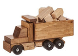 Wooden & Handcrafted ToysDUMP TRUCK with CARGO - Wood Construction Building Blocks USA HANDMADEAmishchildrenSaving Shepherd