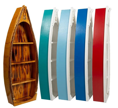 BookcasesBOAT BOOKSHELF - 4' & 6' Amish Handmade Rowboat in 5 ColorsBookcasebookcasesSaving Shepherd