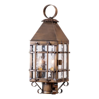 Outdoor LightBARN POST LIGHT - Solid Weathered Brass with 3 Bulbsoutdoor lampoutdoor lanternSaving Shepherd