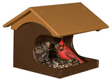 Bird FeederCOVESIDE COVERED BIRD SEED FEEDER - Large Post Mount 100% Recycled Polywoodbirdbird feederSaving Shepherd